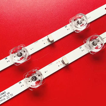 barres lumineuses led blanc transparent adhésif diffuseurs circulaires écran tv technique industrielle