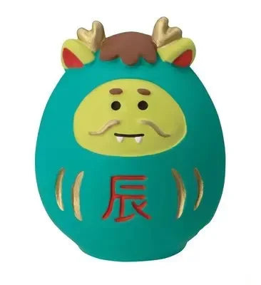 figurines animaux mignonnes résine cartoon japonais traditionnel vert rouge beige