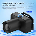 lampe torche led rechargeable projecteur grand angle camping pêche travail plein air flash clips