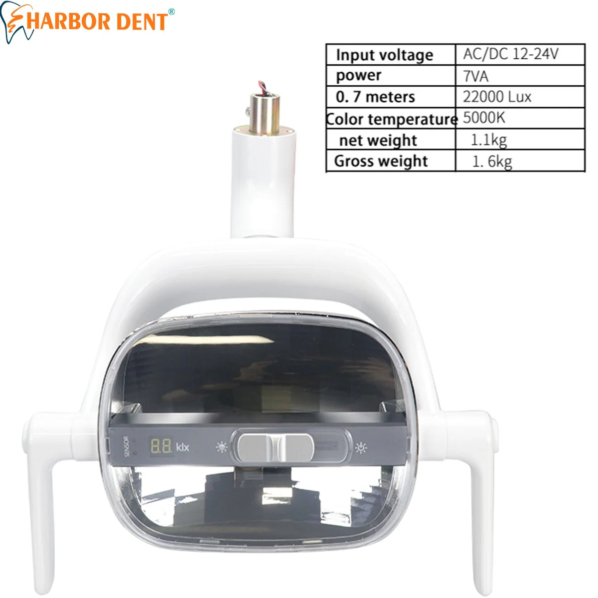lampe dentaire led blanc moderne digital display toggle switches fixation