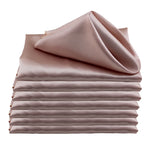 serviettes table satin carrées mariage décoration fête couleur unie classique