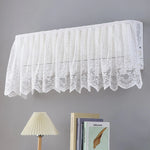 rideau climatisation blanc dentelle motifs floraux translucide classique anti poussière decoration maison