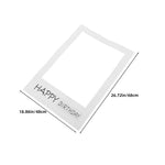 cadres photo anniversaire happy birthday bois carton decor party selfie photo booth props