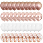 Ballons confettis or rose 12 pouces pour décoration anniversaire adulte