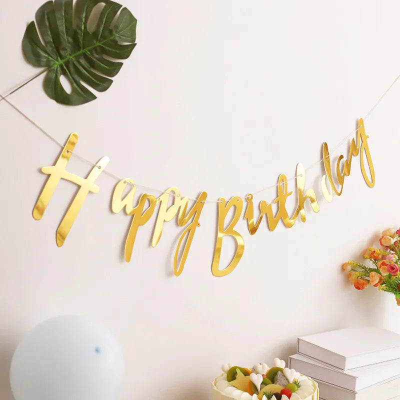 guirlande festive fleurs multicolores anniversaire mariage décoration papier texturé moderne