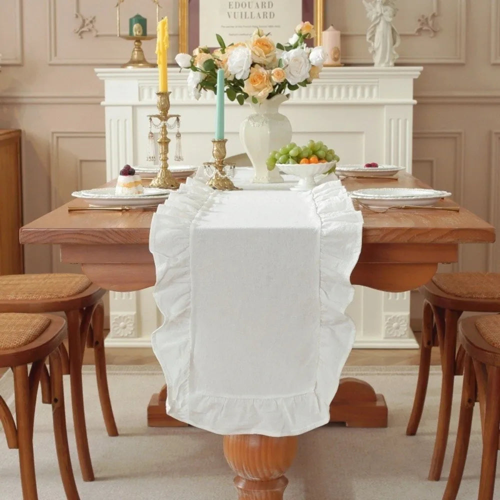 chinois table rectangulaire bleu clair rose vif blanc doux classique antidérapant coton polyester fêtes