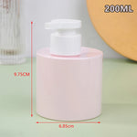 flacons savon liquide 200ml 300ml vert rose blanc mat modernes minimalistes rechargeables voyage