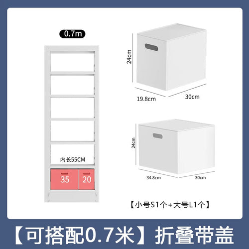 boîtes rangement pliables blanc moderne minimaliste poignées conteneurs organisation livres jouets multifonctionnels