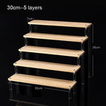 étagère bois massif moderne niveaux rangement cosmétiques vis minimaliste salon