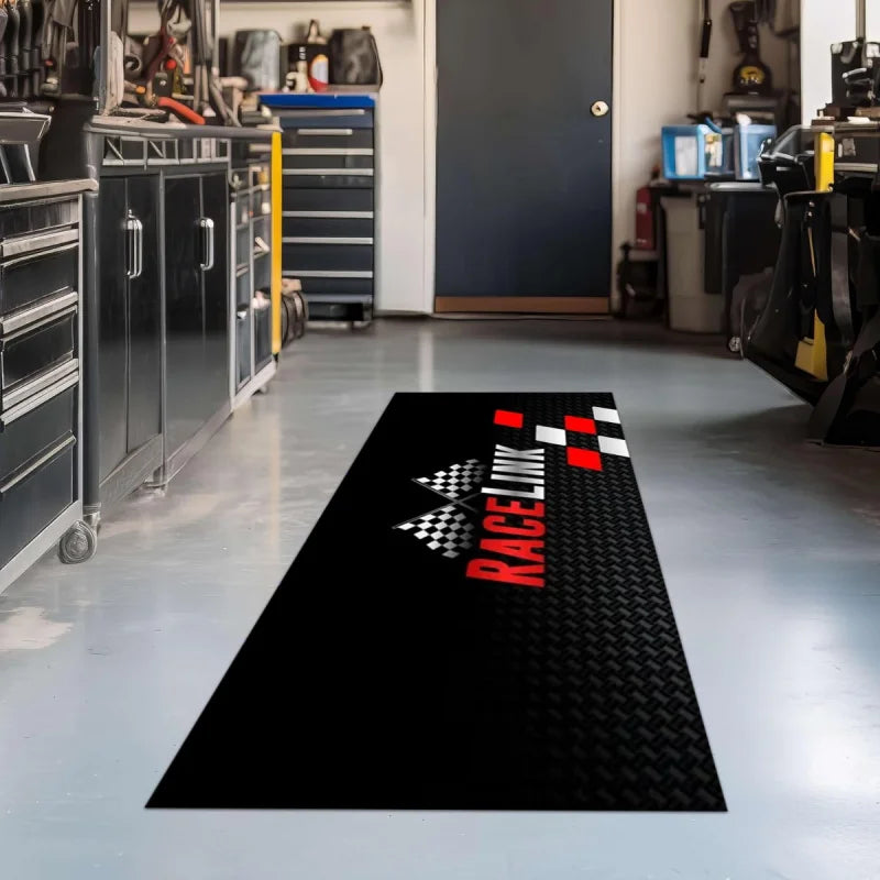 tapis antidérapant polyester feutre moderne noir blanc rouge résistant saleté intérieur extérieur