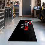 tapis antidérapant polyester feutre moderne noir blanc rouge résistant saleté intérieur extérieur