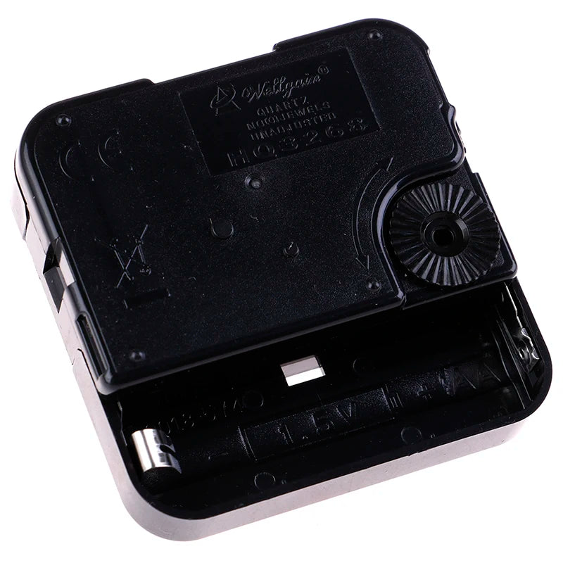 support horloge murale noir mat pratique fixation batterie aa quartz decoration interieur utilitaire