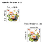 sticker adhésif moderne multicolore tournesol fleurs herbes sauvages décoration wc toilettes couvercle réfrigérateur illustration
