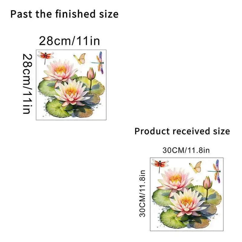 sticker adhésif moderne multicolore tournesol fleurs herbes sauvages décoration wc toilettes couvercle réfrigérateur illustration