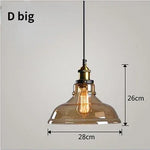 suspension lumineuse industrielle vintage ampoule filament verre transparent noir salon restaurant bar