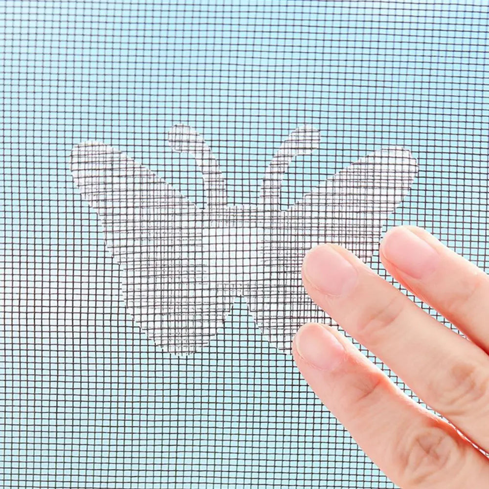 stickers adhésifs papillons gris clair protection fenêtre moderne décoration réparation moustiquaire anti insectes rouleau