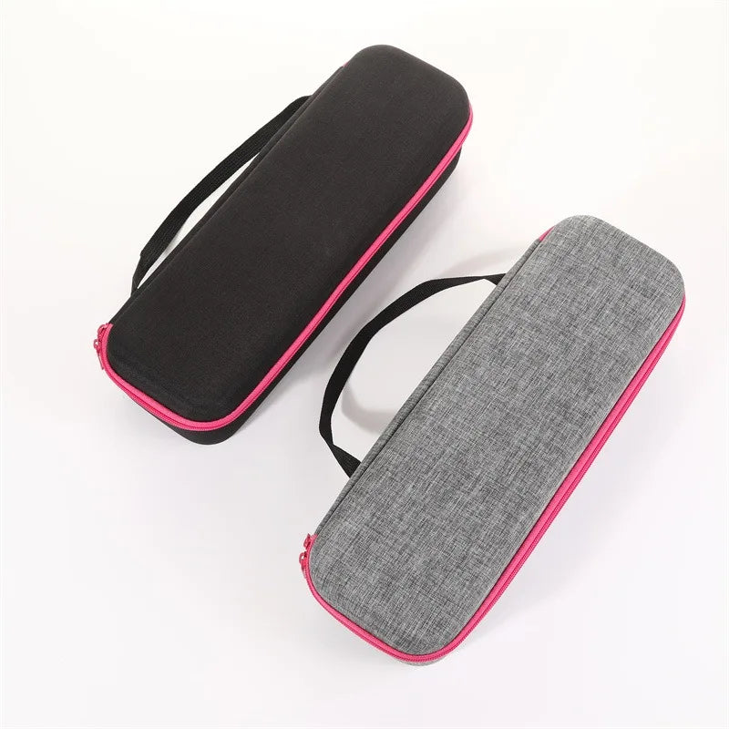 brosse cheveux électrique noir rose toile moderne réutilisable sac rangement polyester poignée