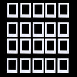 cadres photo aimants couleurs violet rose bleu moderne minimaliste cartes postales