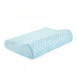 oreiller mousse mémoire forme rectangulaire fibre bambou couleur blanc texture points contemporain qualité mémoire