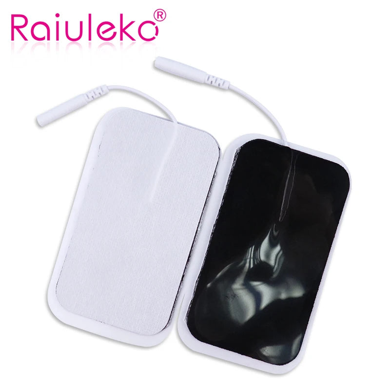 électrodes électrostimulation adhésives blanches 20 pièces thérapie micro perforées rechargeables