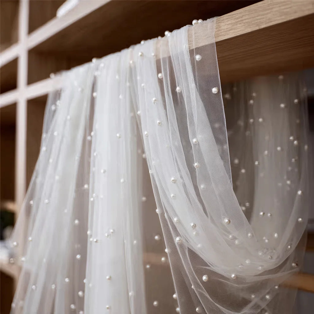 ruban decoratif blanc rose clair valentin noel mariage translucent polyester