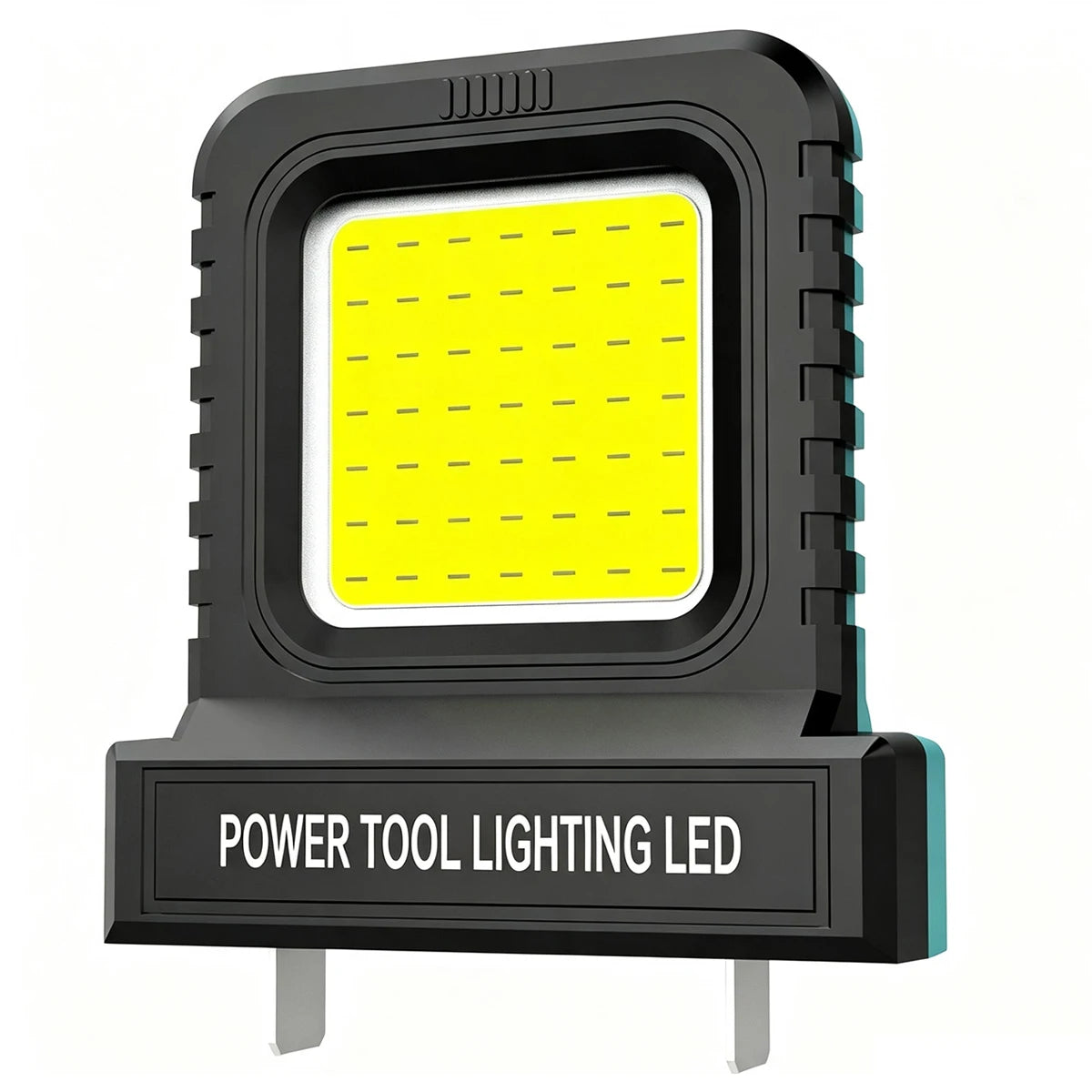 Lampe travail LED super lumineuse portable rechargeable 20V noir turquoise robuste