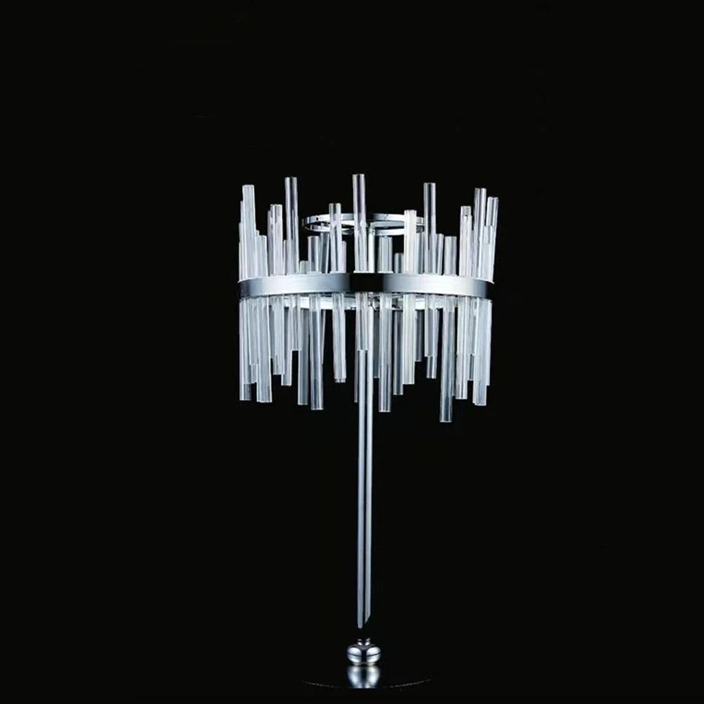 lampe table moderne cristaux argentée anniversaire mariage valentin Halloween