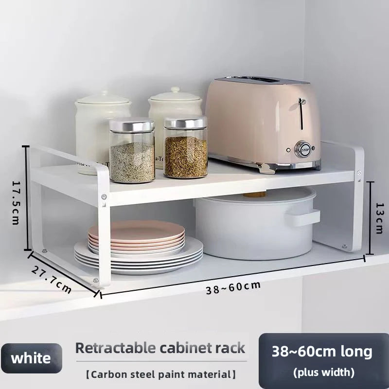 étagère cuisine rétractable modulaire noire métal tiroirs moderne fixée assemblage facile rangement efficace