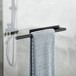 porte serviettes mural noir minimaliste auto adhésif acier inoxydable salle bain cuisine
