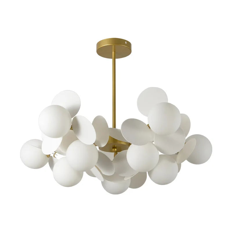 Suspension lumineuse moderne verre dépoli blanc bleu clair jaune rose orange pince suspension
