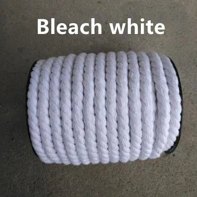 corde coton 12mm 20mètres couleurs multiples tissée durable sac vêtement textile maison