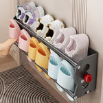 organisateur chaussures aimants mural multi couleurs moderne réutilisable porte chambre maison