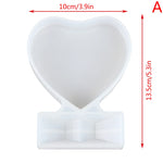 moules résine époxy silicone blanc modernes clips diy déco savon gâteau photo