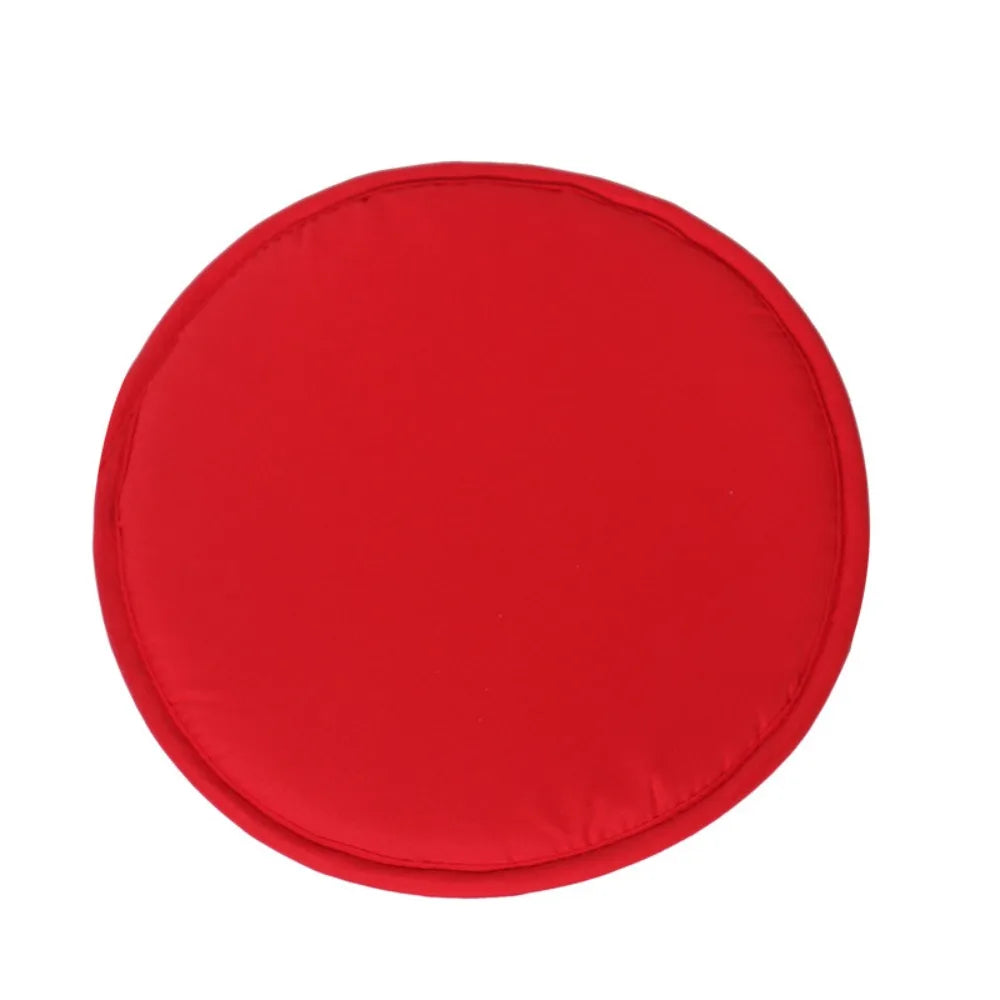 coussin chaise rond 30cm polyester uni moderne marron orange bleu vert rouge gris beige