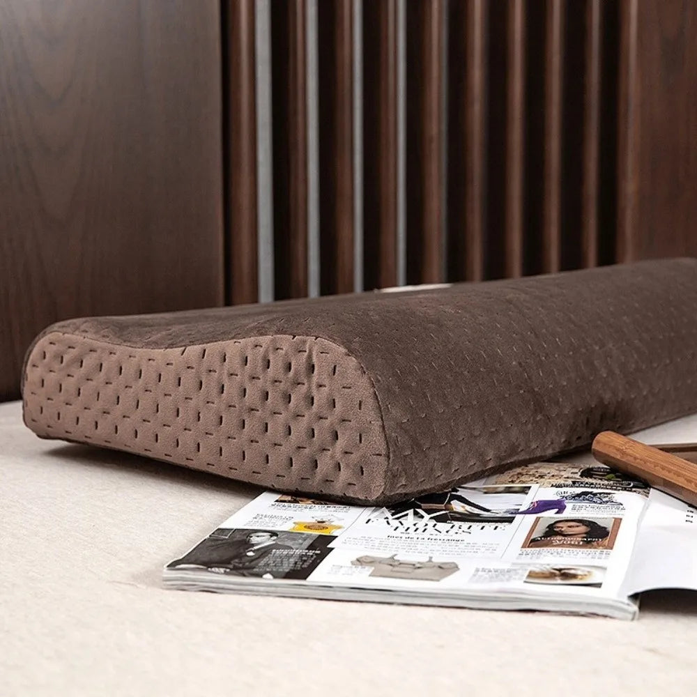 taies d'oreiller coton 100% marron violet rose bleu modernes 50x30cm non toxiques casa