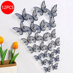 décoration gâteau papillons ornements floraux adhésifs or argent bleu rouge rose vàng trắng