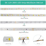 ruban led vert 12v 5m adhésif smd ip20 moderne non étanche