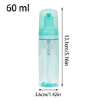 flacon pompe mousse vide 60 ml transparent doré rayures noires distributeur savon voyage rechargeable