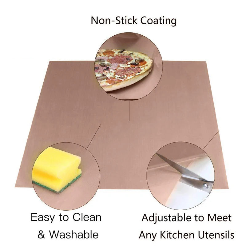 feuille cuisson non stick 30x40cm résistante chaleur moderne réutilisable imperméable resistant huiles