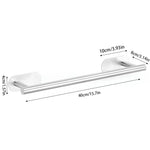 porte serviettes mural adhésif acier inoxydable noir argenté doré serviettes texturées moderne minimaliste