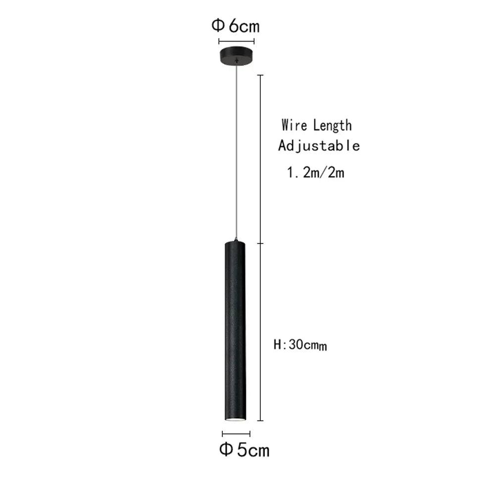 lampe suspendue moderne noir lisse 10 20cm 40 60cm salon chambre hall