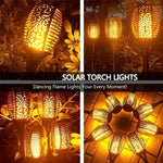 lampe solaire fleur décorative extérieure effet flamme violet bleu orange jardin jardinage extérieur moderne