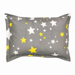 taies d'oreiller bébé 100% coton dessin animé étoiles feuilles moderne gris blanc jaune rose