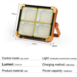 lampe solaire rechargeable orange moderne tringle ports charge