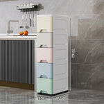 rangements mural blanc gris moderne minimaliste meuble tiroirs poignées roulettes