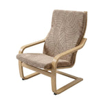 housse fauteuil feuilles moderne polyester coton extensible amovible anti poussière lavable verte rouge noir