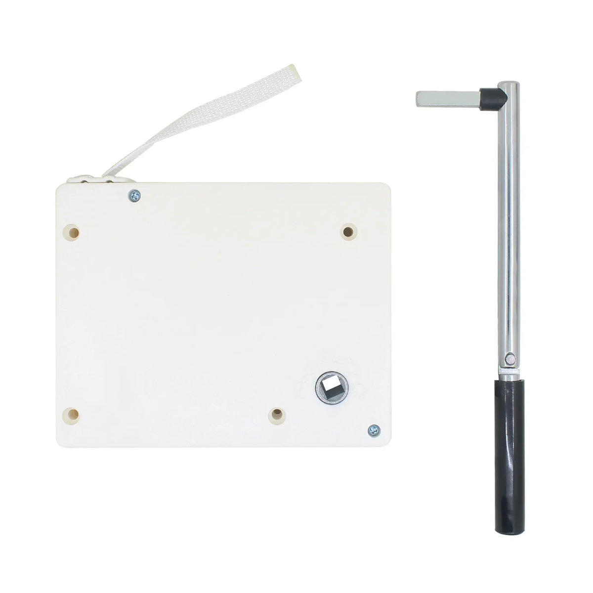 mètre ruban blanc pratique poignée noire mesure 120mm 32mm 152mm