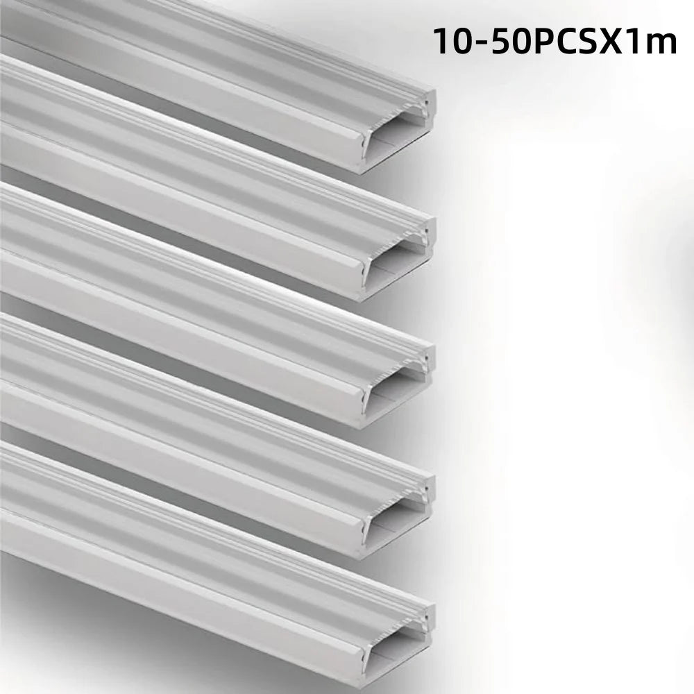 profilé aluminium led blanc diffuseur opale barre lumineuse linéaire mur intérieur moderne