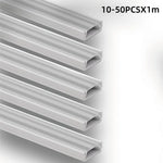 profilé aluminium led blanc diffuseur opale barre lumineuse linéaire mur intérieur moderne