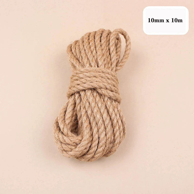 corde jute naturelle 1mm 14mm artisanale rustique décoration maison bricolage macramé fibrée marron clair